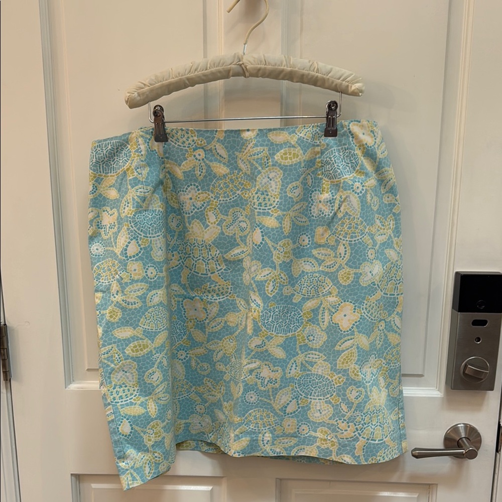 Talbots 20W Blue Mosaic Pattern GUC